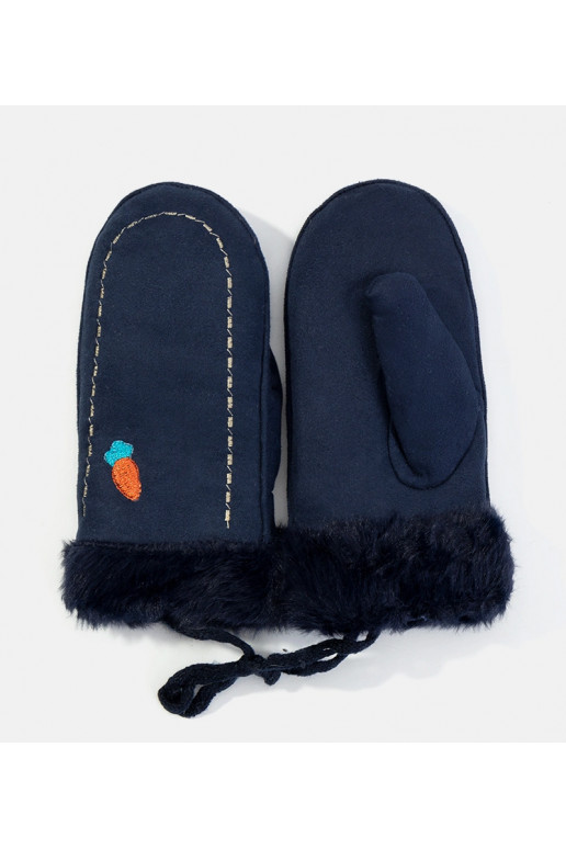 Dětské rukavice z námořnické modré mrkve Dětské rukavice z námořnické modré mrkve