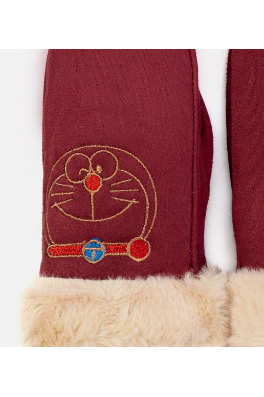 Vínové dětské rukavice Kitty Vínové dětské rukavice Kitty