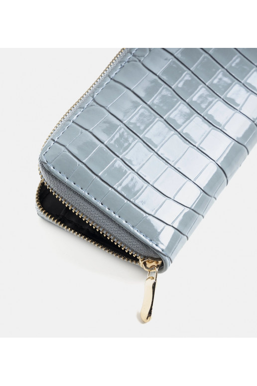 Lakovaná kožená peněženka Spangler Blue Lakovaná kožená peněženka Spangler Blue