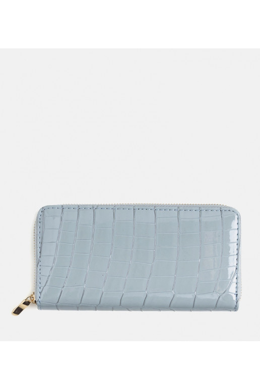 Lakovaná kožená peněženka Spangler Blue