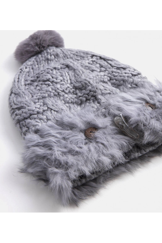 Šedá kožešinová čepice Danna Šedá kožešinová čepice Danna