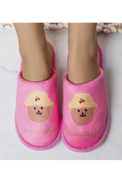 Růžové měkké pantofle Dialings