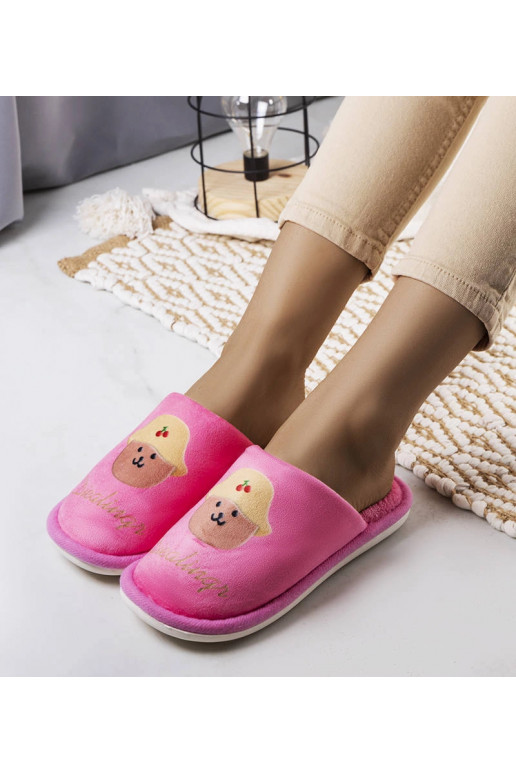 Růžové měkké pantofle Dialings