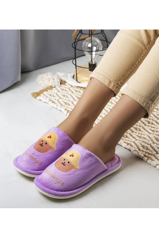 Měkké pantofle Dialings Purple