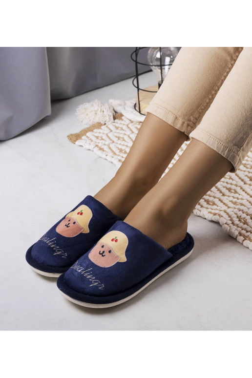 Námořnické modré měkké pantofle Dialings