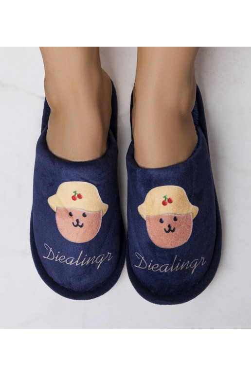 Námořnické modré měkké pantofle Dialings