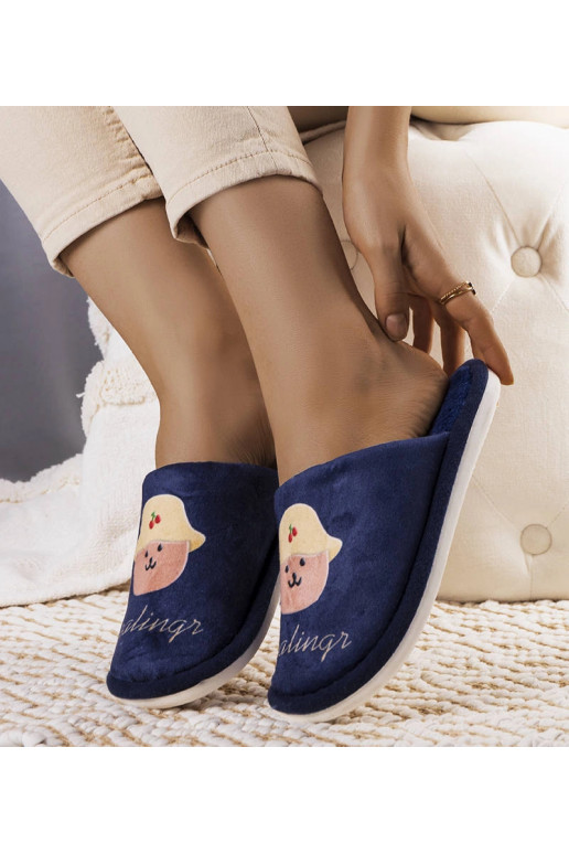 Námořnické modré měkké pantofle Dialings