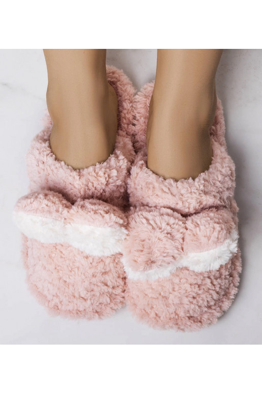 Rabit růžové měkké pantofle