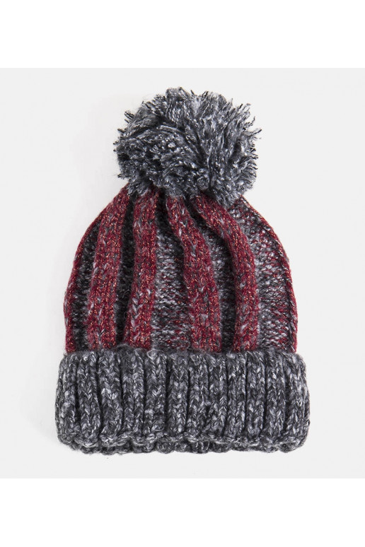 Černý klobouk Cormil s bambulí Černý klobouk Cormil s bambulí