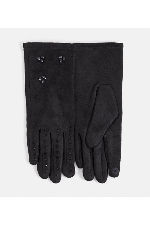 Černé zateplené rukavice Roosev Černé zateplené rukavice Roosev