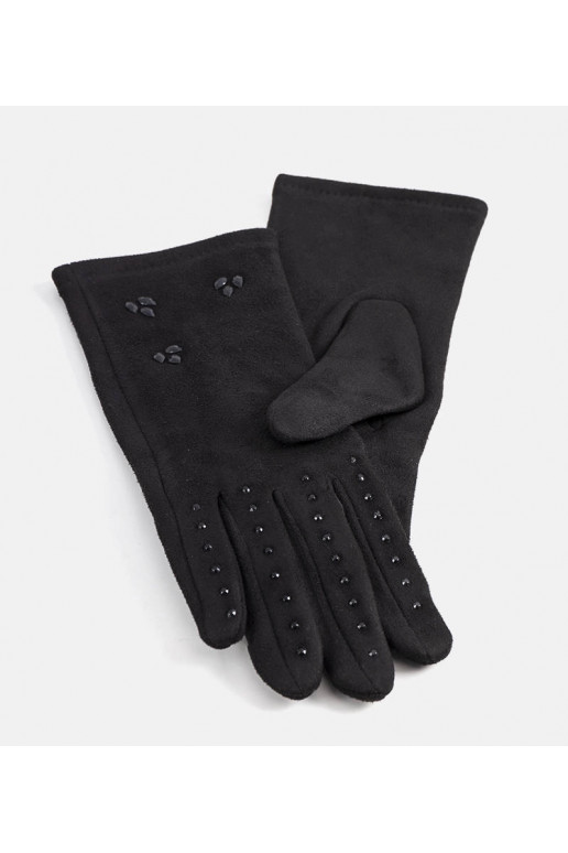 Černé zateplené rukavice Roosev Černé zateplené rukavice Roosev