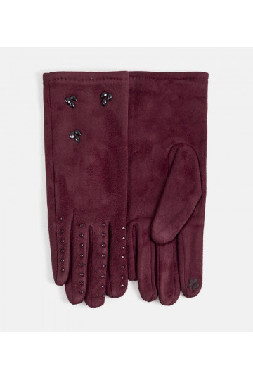 Vínové zateplené rukavice... 2