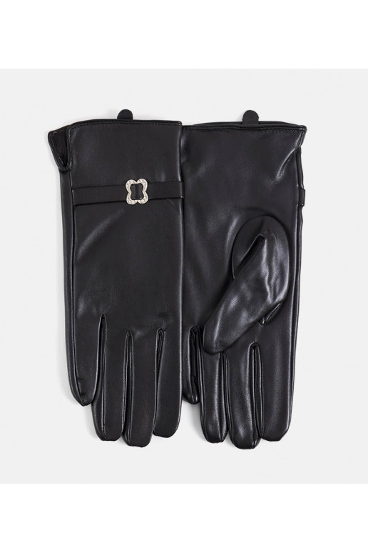 Černé zateplené rukavice s přezkou... Černé zateplené rukavice s přezkou...