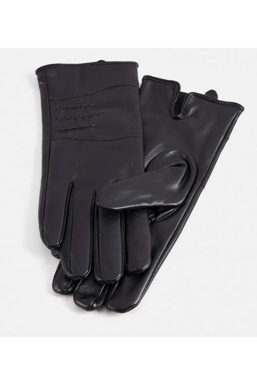 Černé tylové zateplené rukavice Černé tylové zateplené rukavice