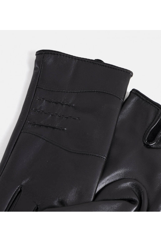 Černé tylové zateplené rukavice Černé tylové zateplené rukavice