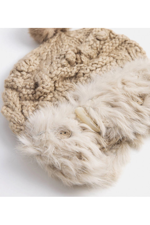 Hnědá kožešinová čepice Danna Hnědá kožešinová čepice Danna