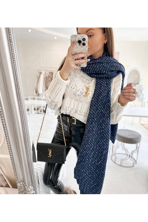 Khalil tmavě modrý puntíkovaný šátek Khalil tmavě modrý puntíkovaný šátek