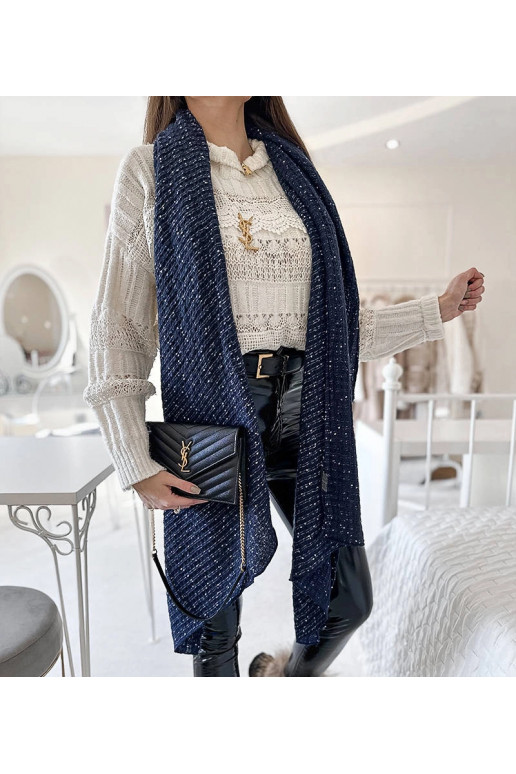 Khalil tmavě modrý puntíkovaný šátek Khalil tmavě modrý puntíkovaný šátek