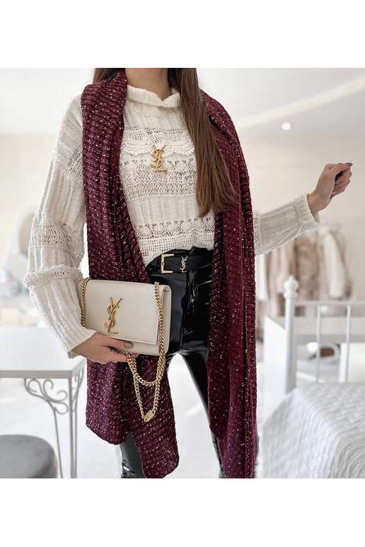 Puntíkatý šátek Khalil Burgundy Puntíkatý šátek Khalil Burgundy