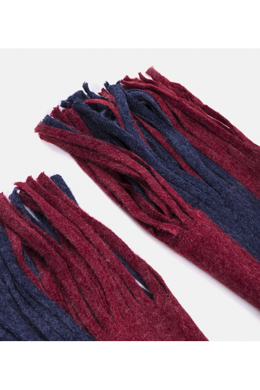 Námořnická modrá a červená šála s... Námořnická modrá a červená šála s...