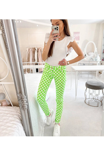 Zelené kostkované látkové... 2