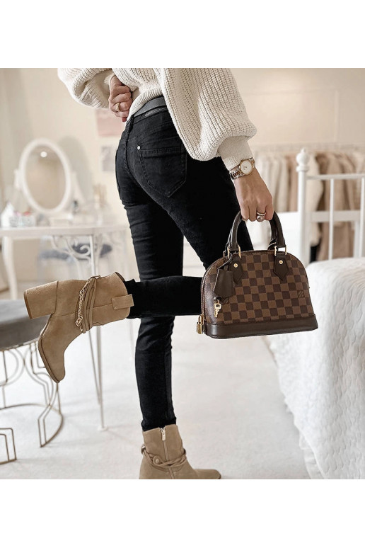 Černé látkové kalhoty s páskem Sylvain