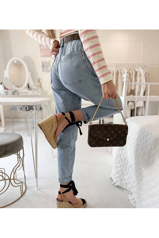 Ailleboust Blue Mom Fit Jeans