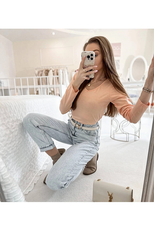 Růžová halenka Langlais s výstřihem... Růžová halenka Langlais s výstřihem...