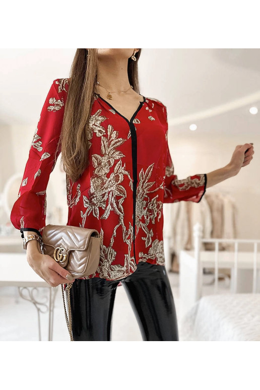 Košile Salois s červeným vzorem