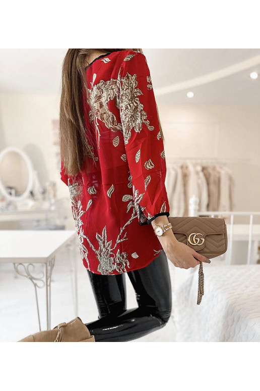 Košile Salois s červeným vzorem