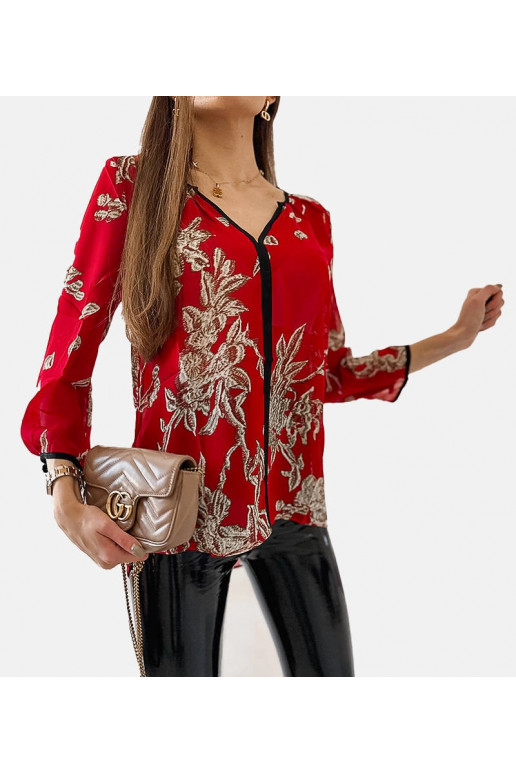 Košile Salois s červeným vzorem