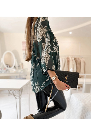 Zelená košile Salois se vzorem 2