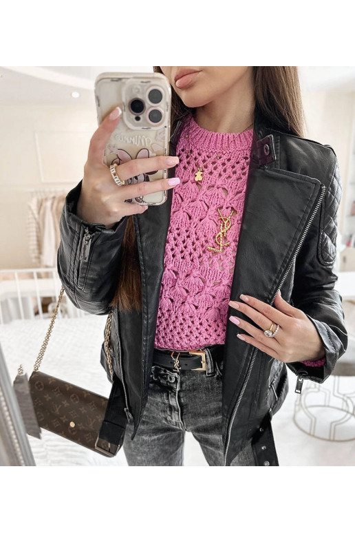 Černá motorkářská bunda Deschamps Černá motorkářská bunda Deschamps