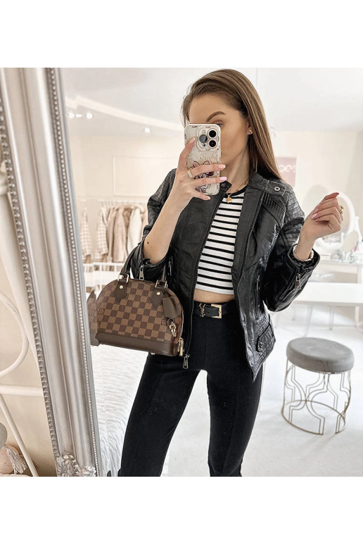 Černá motorkářská bunda Lisle Černá motorkářská bunda Lisle