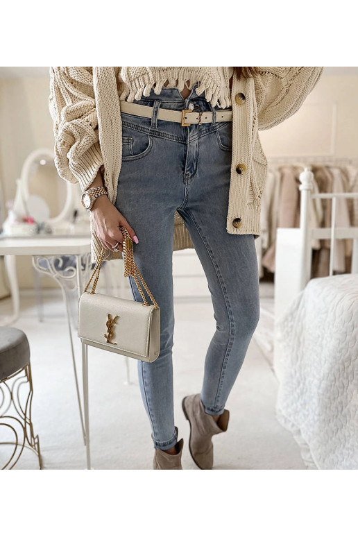 Lehké džíny Menilia s vysokým pasem