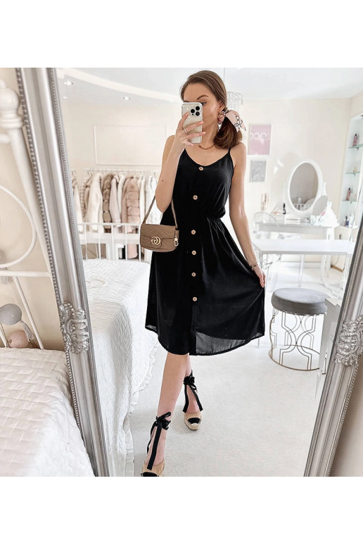 Černé šaty bez ramínek Aubin Černé šaty bez ramínek Aubin