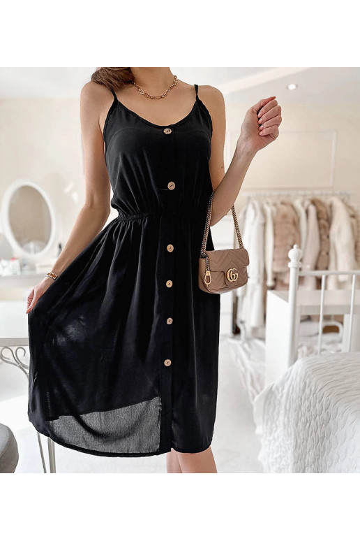 Černé šaty bez ramínek Aubin Černé šaty bez ramínek Aubin