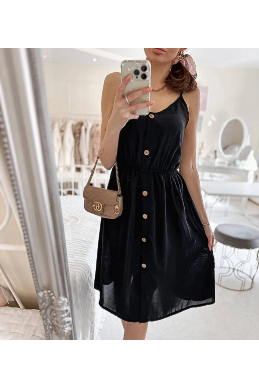 Černé šaty bez ramínek Aubin Černé šaty bez ramínek Aubin