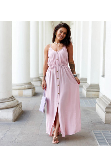 Růžové dlouhé šaty s... 2