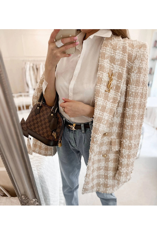 Klasická bílá košile Genov s krátkým...