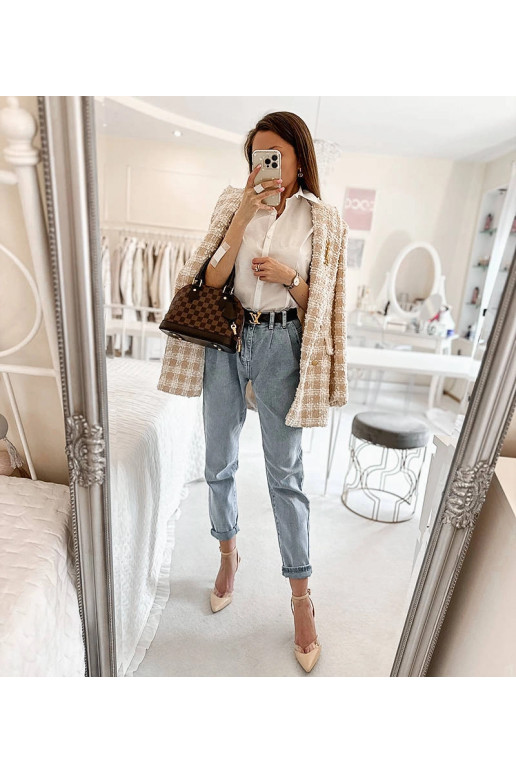 Klasická bílá košile Genov s krátkým...