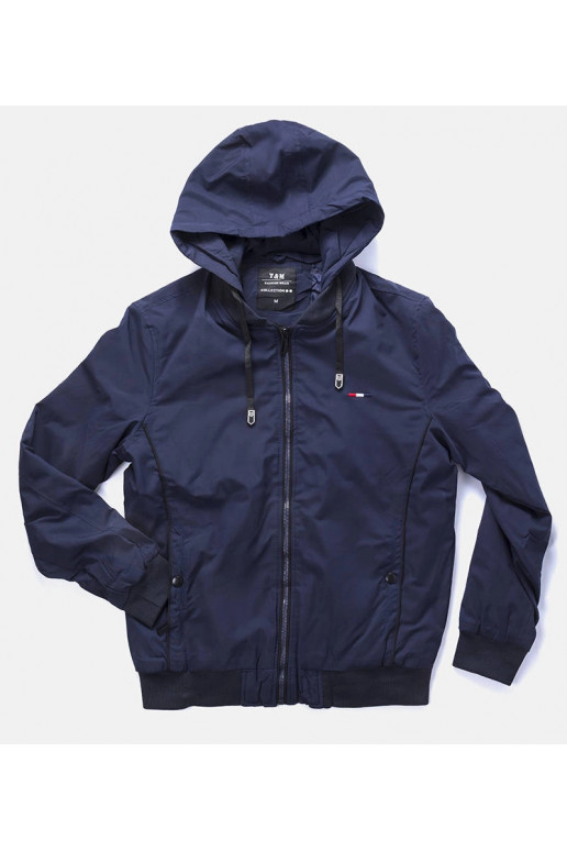 Námořnická modrá pánská větrovka...