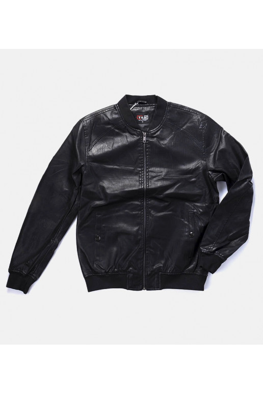 Pánská černá bunda typu bomber z...