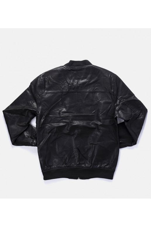 Pánská černá bunda typu bomber z...