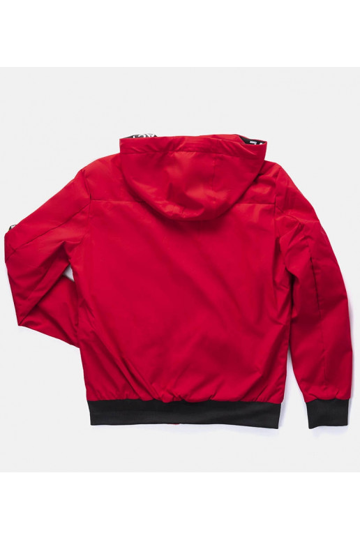 Červená pánská přechodová bunda...