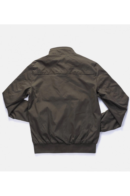 Zelená pánská bunda se stojáčkem...