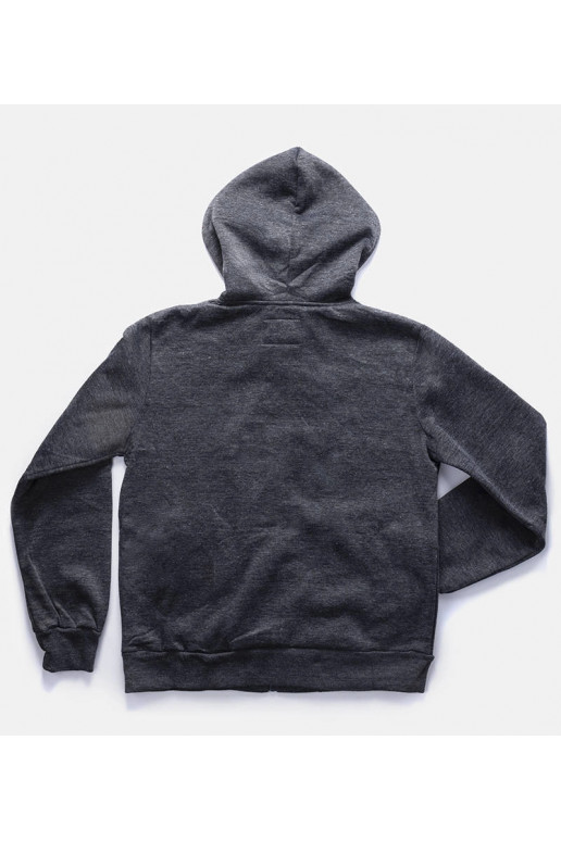 Tmavě šedá pánská mikina Guerin s kapucí Tmavě šedá pánská mikina Guerin s kapucí