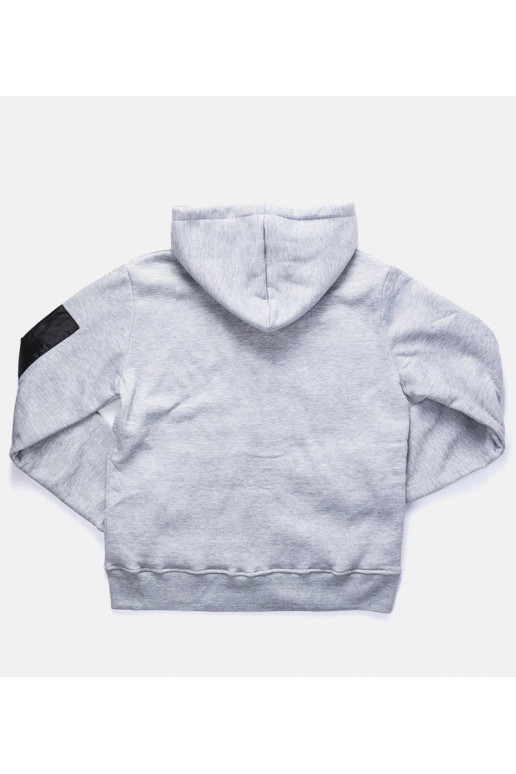 Světle šedá pánská mikina s kapucí... Světle šedá pánská mikina s kapucí...