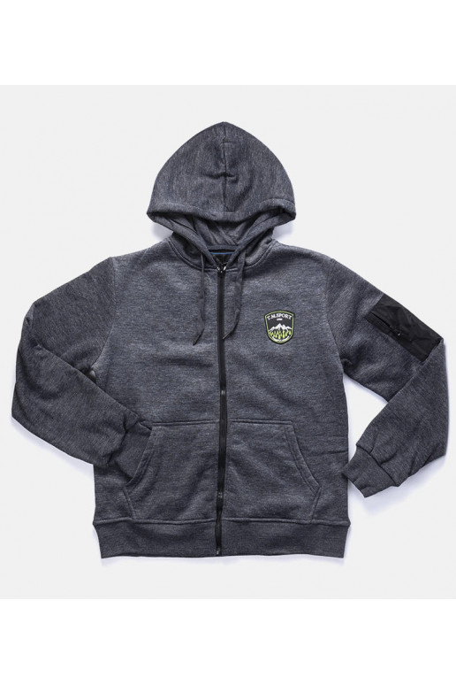 Tmavě šedá pánská mikina s kapucí... Tmavě šedá pánská mikina s kapucí...