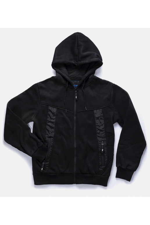 Astolpho černá pánská teplá mikina s... Astolpho černá pánská teplá mikina s...